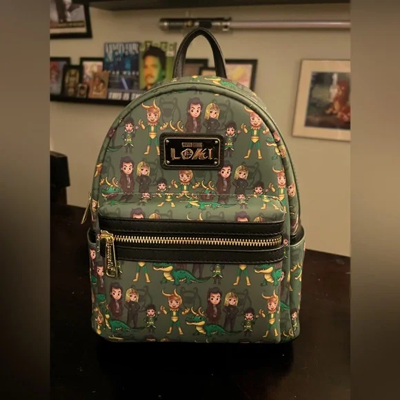 Loki aop Variant Loungefly mini backpack NWT Loungefly Marvel Loki Variants Mini Backpack - BoxLunch  main image 3